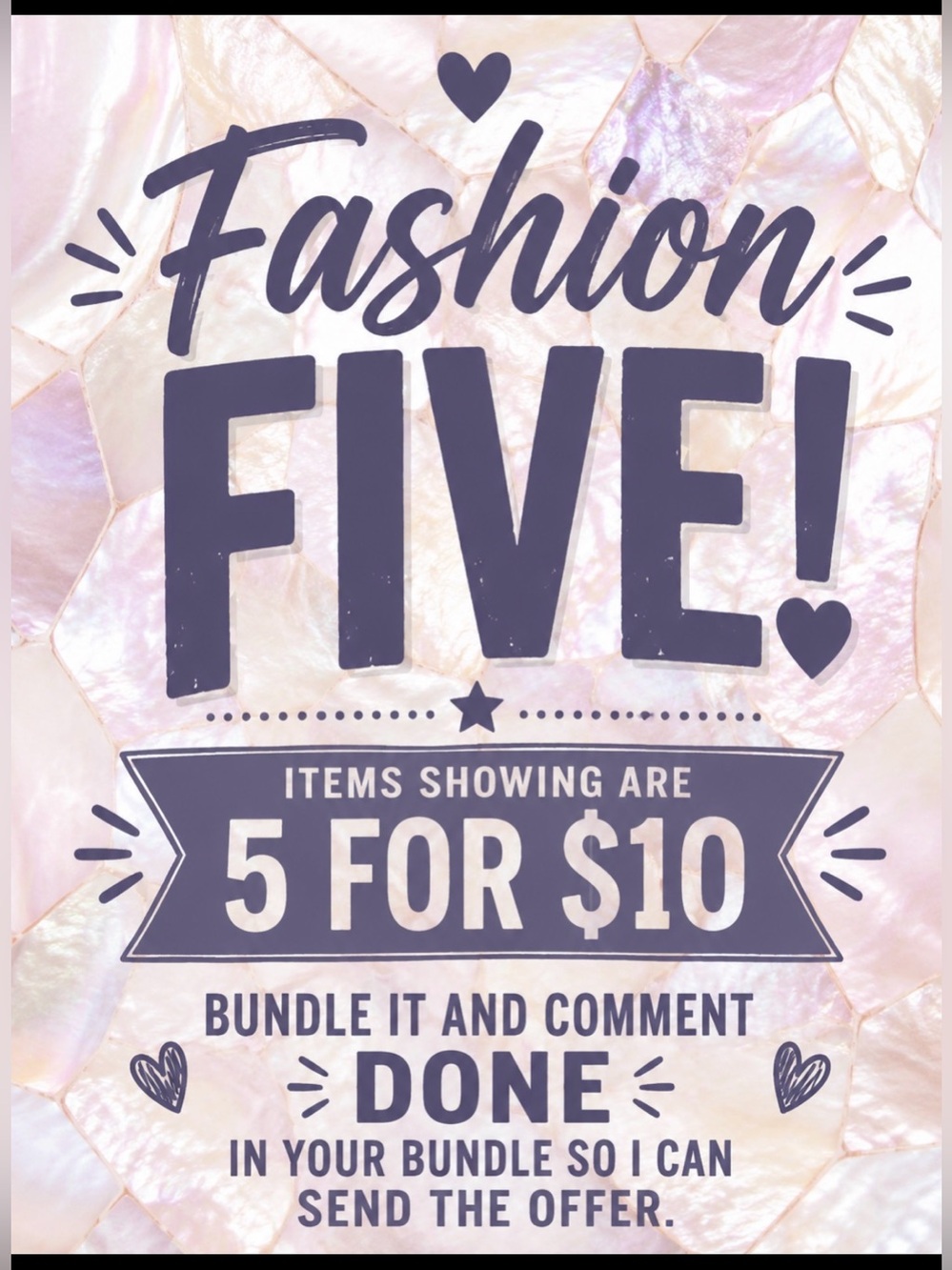 Fashion Five bundle Deal